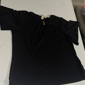 Michael Kors Black Top with Gold Accent